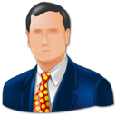 Business man, Administrator, Man, user, consultancy MidnightBlue icon