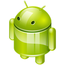 mobile os, robot, platform, Android YellowGreen icon