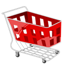 red, Cart, shopping, Basket Black icon