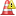 cone, exclamation, Traffic DarkRed icon