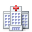 emergency room, hospital DarkGray icon