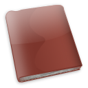 Book, red book Sienna icon