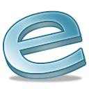 E, internet, Explorer Teal icon