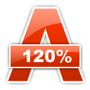 120%, Alcohol OrangeRed icon