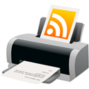 feed, Rss, printer Linen icon