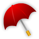 Umbrella, Rain DarkRed icon