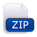Zip, File MidnightBlue icon
