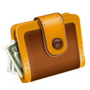 checkout, Money, Dollar, Cash, pay, wallet SaddleBrown icon