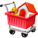 webshop, Cart, shopping, ecommerce Red icon