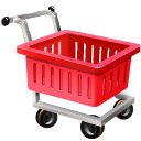 shopping cart, webshop, Empty, ecommerce Firebrick icon