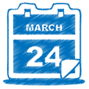 Blue, event, date, Calendar DarkCyan icon