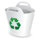 recycle bin Black icon