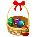 eggs, easter, shops, Basket Black icon