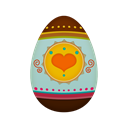 egg, easter Black icon