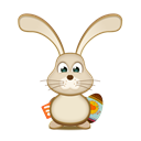 rabbit, Rss, easter, Bunny Black icon