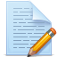 File, document, paper, write, pencil PaleTurquoise icon