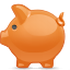 Money, savings, Bank, Saving, piggybank, piggy Chocolate icon