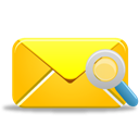 search, mail Gold icon
