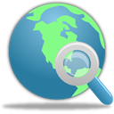 search, internet, globe SteelBlue icon