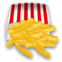 128, french, Fast food, fries Goldenrod icon