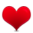 Heart, Favorite, Full, love Red icon