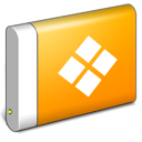 windows, drive, External Orange icon