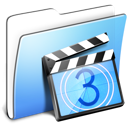 Movies, Aqua, Folder, smooth LightSkyBlue icon