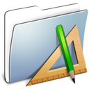 Folder, Applications, smooth, Graphite LightSteelBlue icon