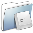 Graphite, Folder, Fonts, smooth Gainsboro icon
