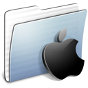 Apple, stripped, Graphite, Folder LightSteelBlue icon