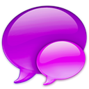 references, Balloon, Chat, pink, talk DarkViolet icon