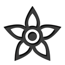 Flower Black icon