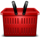 ecommerce, shopping, web shop, Basket DarkRed icon