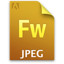 File, Fw, document, jpg DarkGoldenrod icon