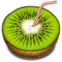 Fruit, drink, Kiwi YellowGreen icon