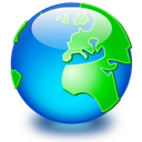 earth, global, internet, network, world DeepSkyBlue icon