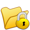 yellow, Folder, locked Khaki icon