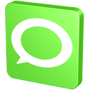 talk, report, new, green, verdancy, hint, vert, Chat, announcement, Bubble, Technorati, forum, Information, Message, Communication, statement, about YellowGreen icon