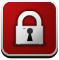 secure, Lock DarkRed icon