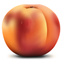 Fruit, Peach Brown icon