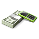 Accounting, receivables, calculator, Business, Cash, Money Black icon