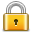 Lock, Closed, padlock Gold icon