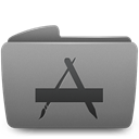 Folder, Applications Gray icon