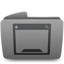 Desktop, Folder Gray icon