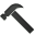 hammer, tool Linen icon