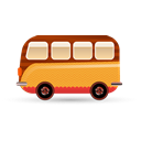 Bus, van, transportation, vehicle, Car Goldenrod icon