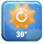 button, 21, weather CornflowerBlue icon
