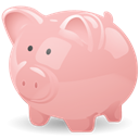 pig, Cash, savings, Money, piggy bank LightPink icon