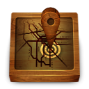 wooden, Map SaddleBrown icon