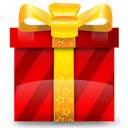 christmas, gift, present, Prize Red icon